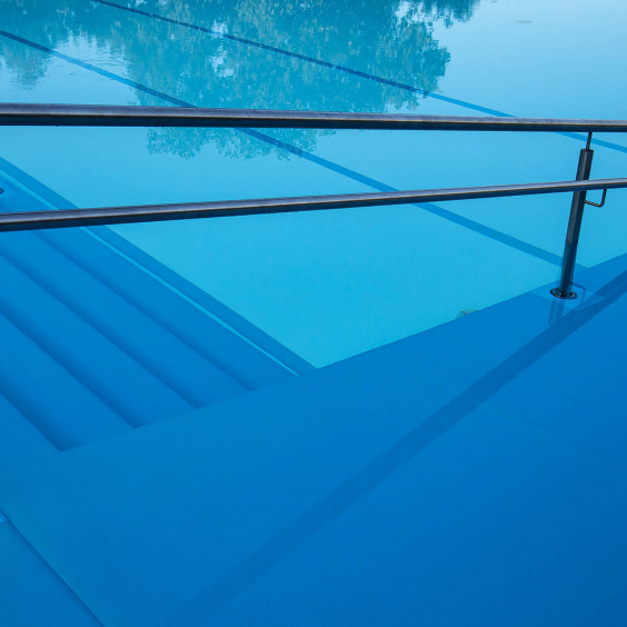 ACRYL Schwimmbadfolie deluxe Antirutsch, 25,00 x 1,65 Meter hellblau